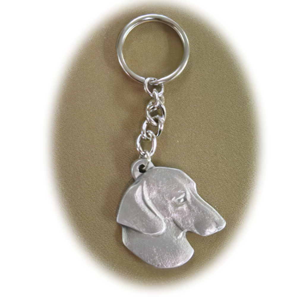 Pewter Key Chain I Love My Dachshund