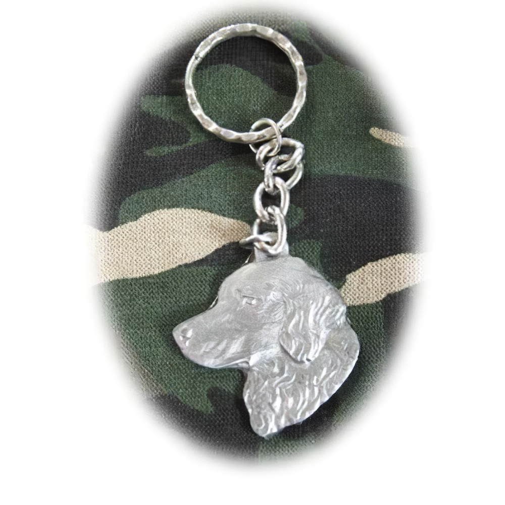 Pewter Key Chain I Love My Golden Retriever