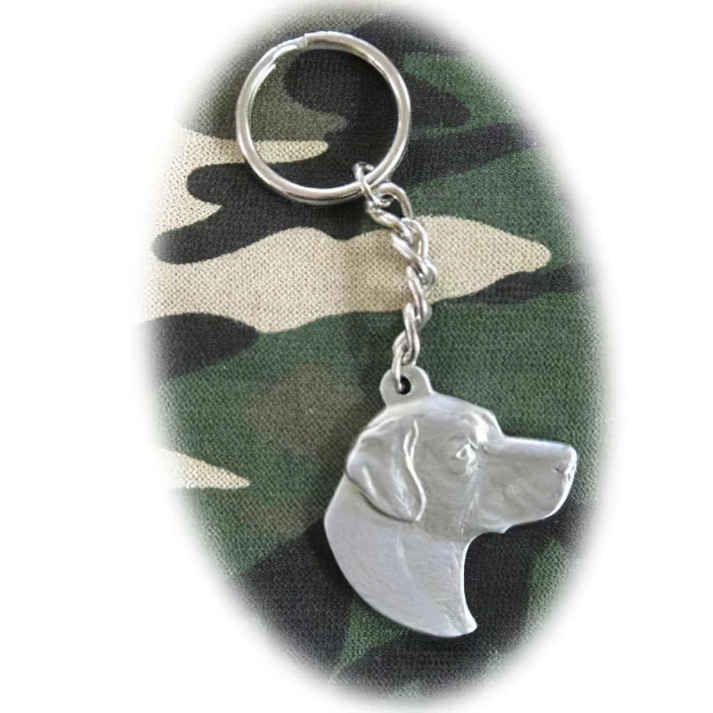 Pewter Key Chain I Love My Labrador