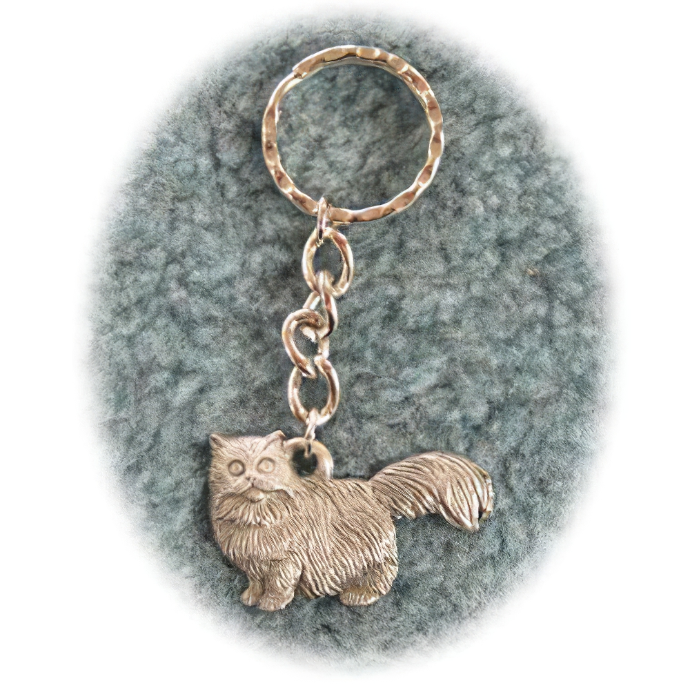Pewter Key Chain I Love My Persian