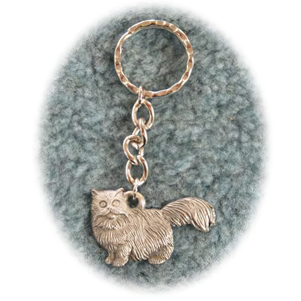 Pewter Key Chain I Love My Persian