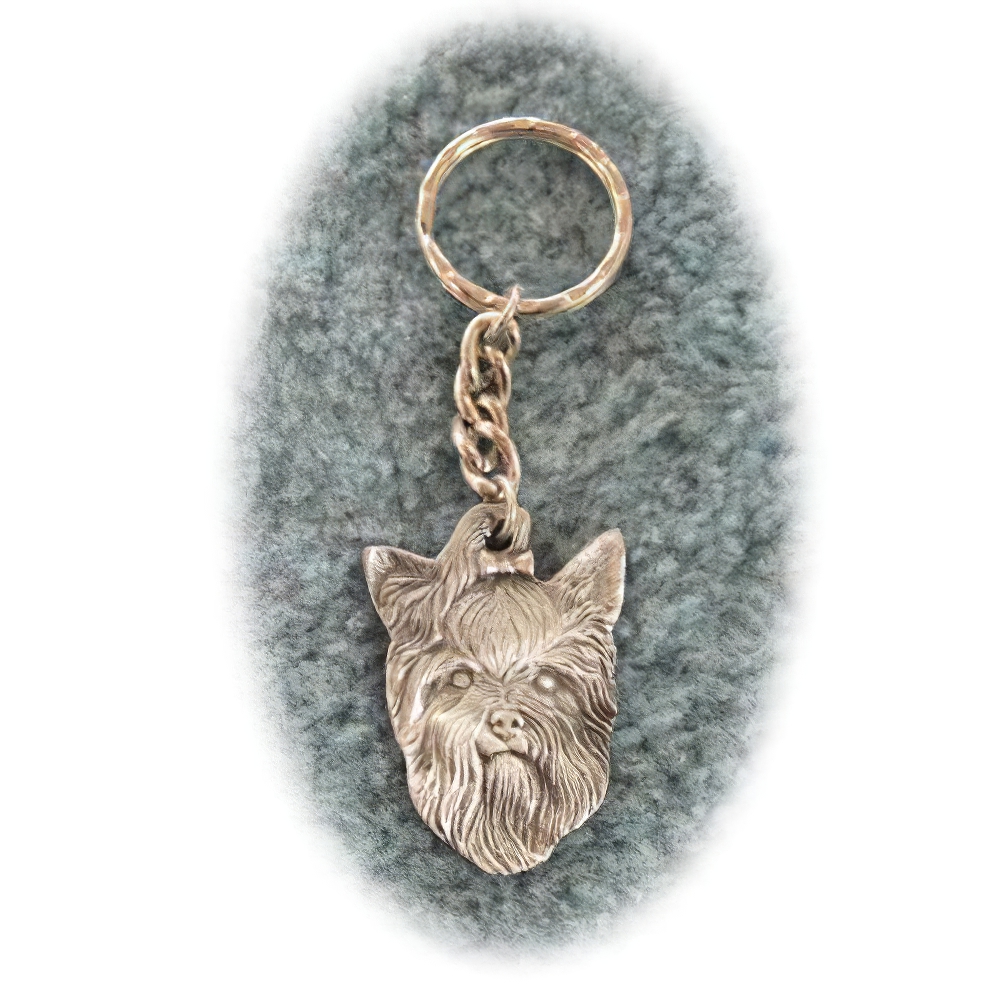 Pewter Key Chain I Love My Yorkshire Terrier