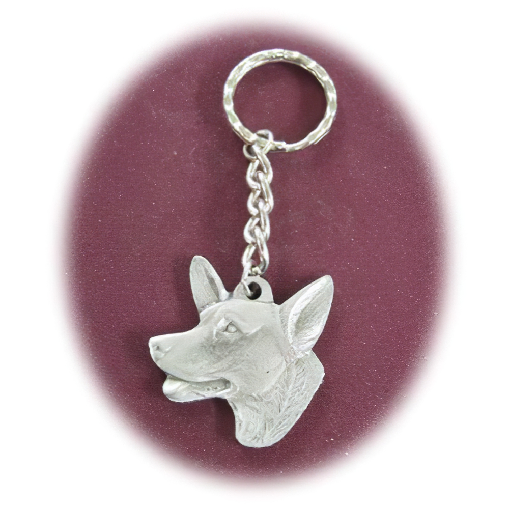 Pewter Key Chain I Love My Welsh Corgi