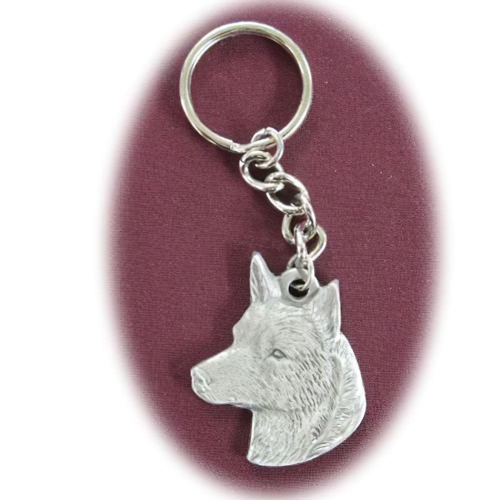 Pewter Key Chain I Love My Australian Cattledog