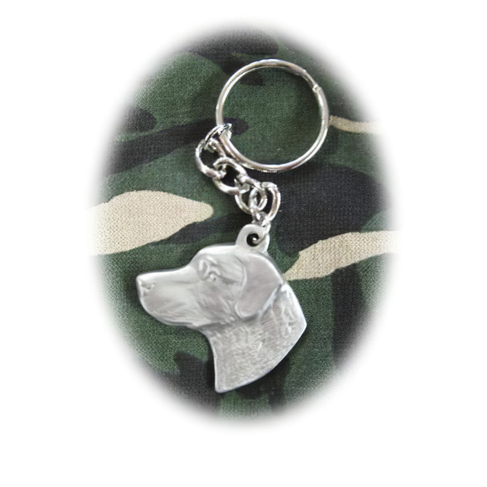 Pewter Key Chain I Love My Chesapeake Bay Retriever