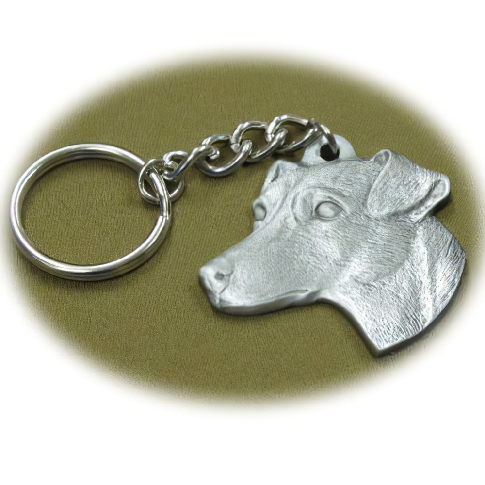 Pewter Key Chain I Love My Jack Russell Terrier