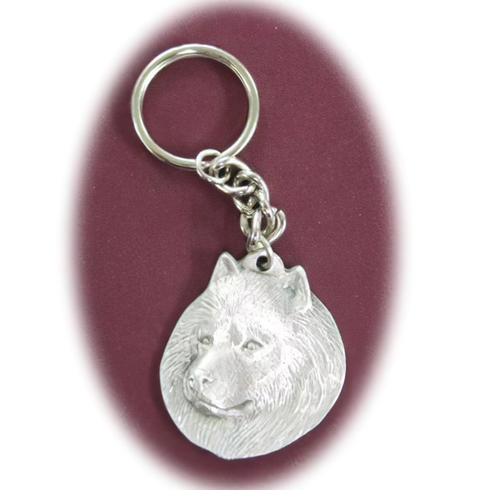 Pewter Key Chain I Love My American Eskimo