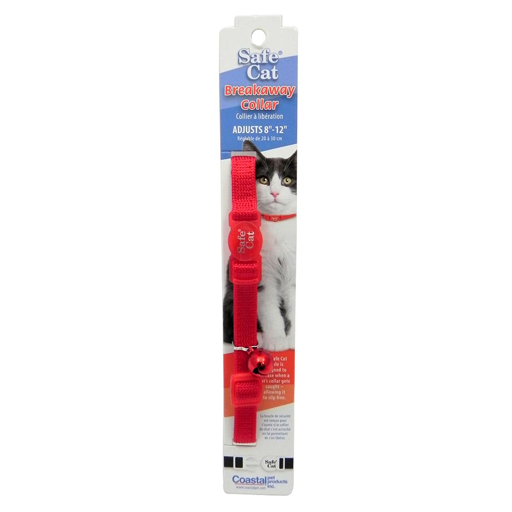 Nylon Cat Collar Breakaway Red