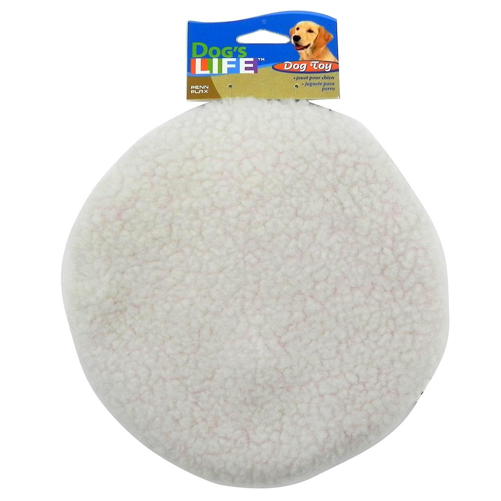 Fleece Disc Large Dog Toy with Squeaker