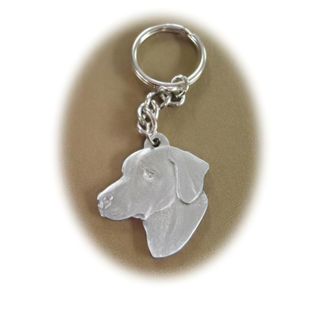 Pewter Key Chain I Love My Rhodesian Ridgeback