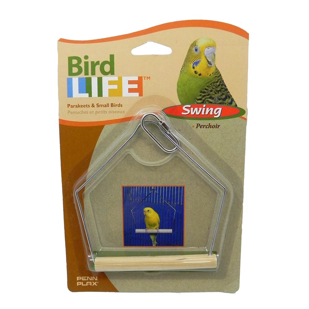 Penn Plax Swing Wood 4 inch Bird Toy