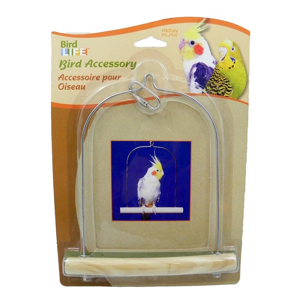 Penn Plax Swing Wood Cockatiel Bird Toy