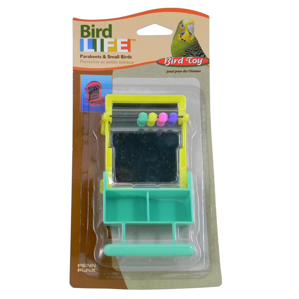 Penn Plax Mirror w/Perch Bird Toy