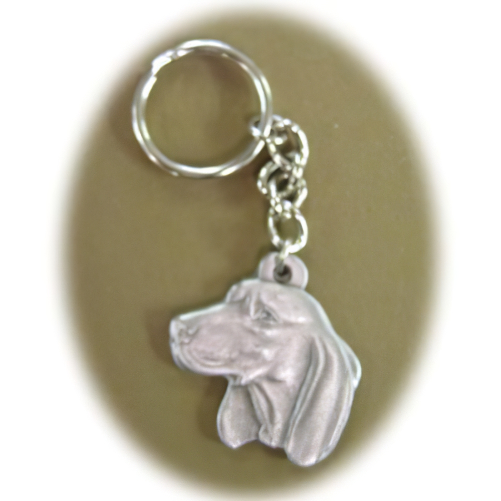 Pewter Key Chain I Love My Coonhound