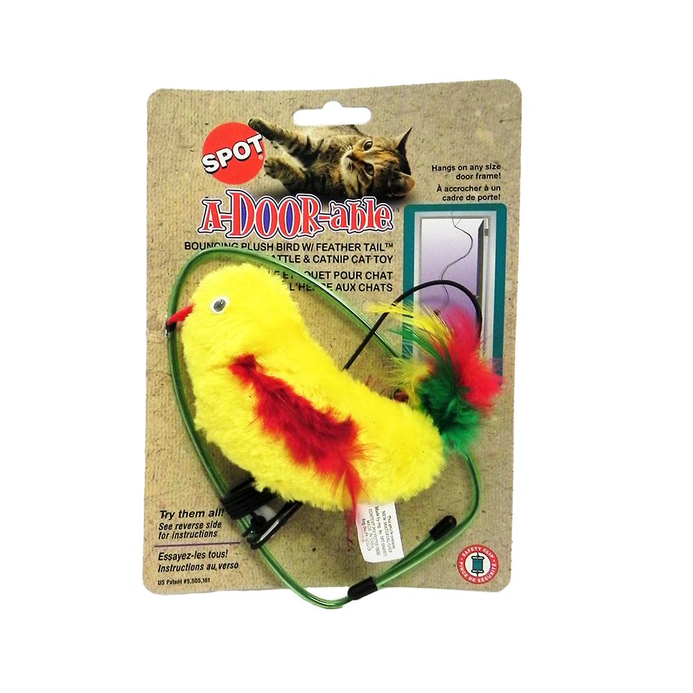 A-door-able Cat Toy Bird Plush/Feather