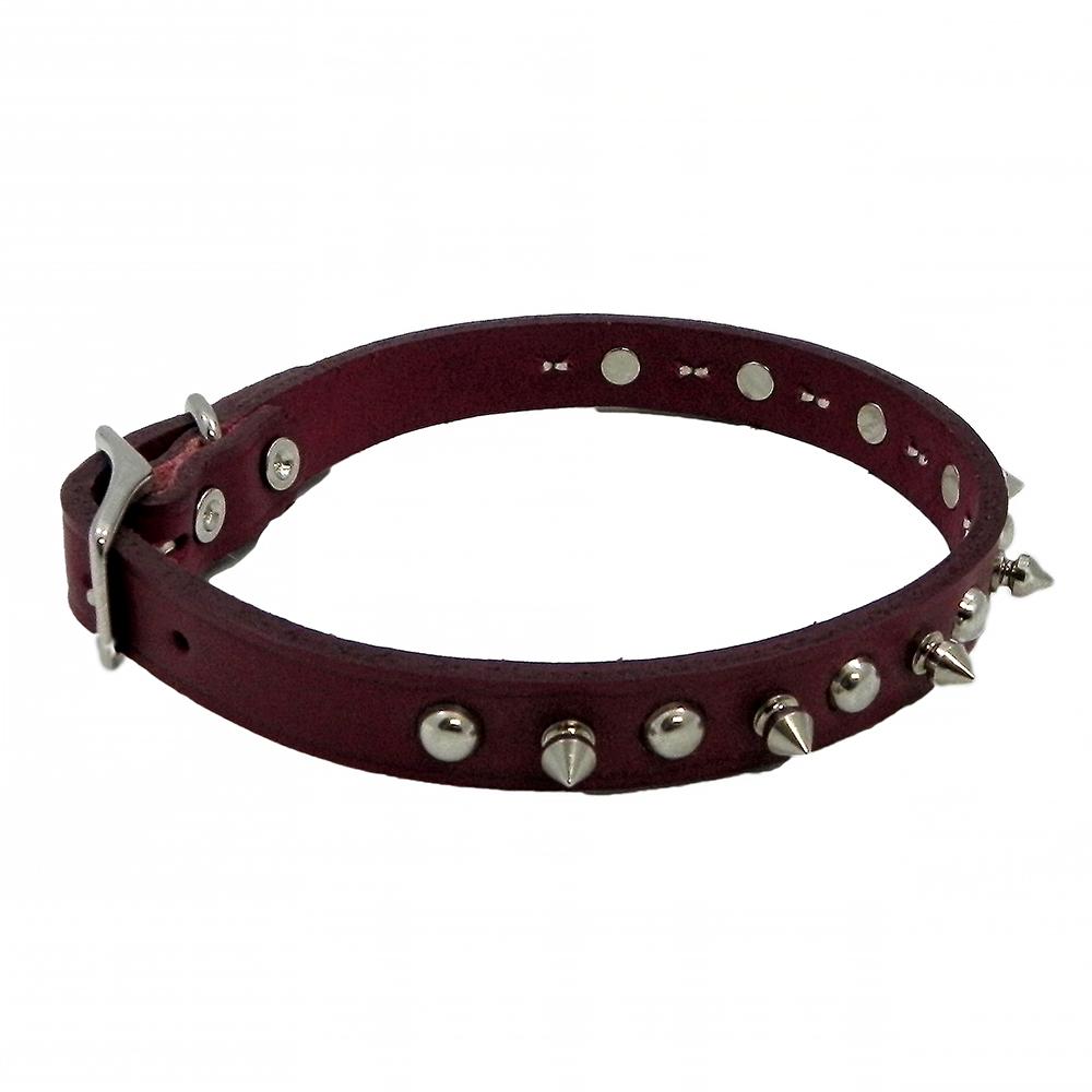 Spiked Dog Collar Red 16 x 5/8 inch