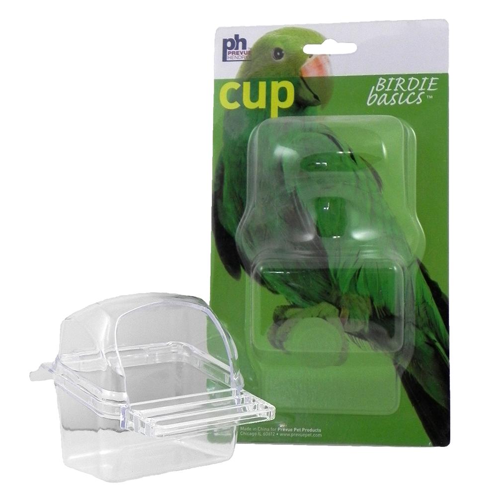 Cup Seed and Water White Small Bird Dish