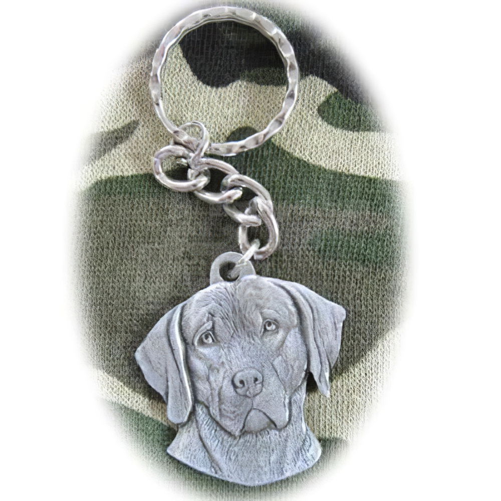 Pewter Key Chain I Love My Weimaraner