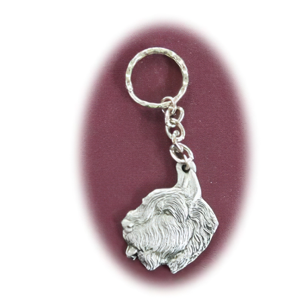 Pewter Key Chain I Love My Bouvier