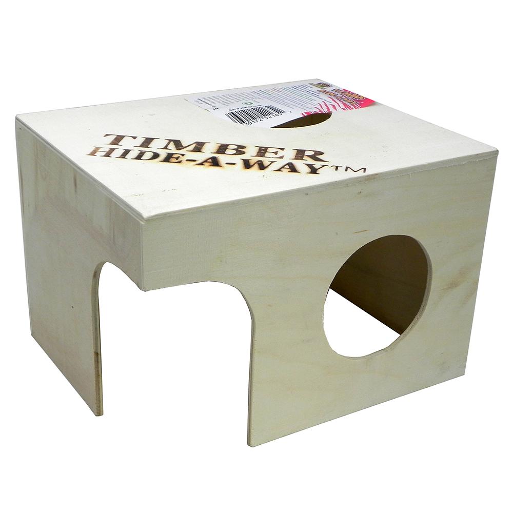 Penn Plax Small Animal Timber Hide-a-Way Large