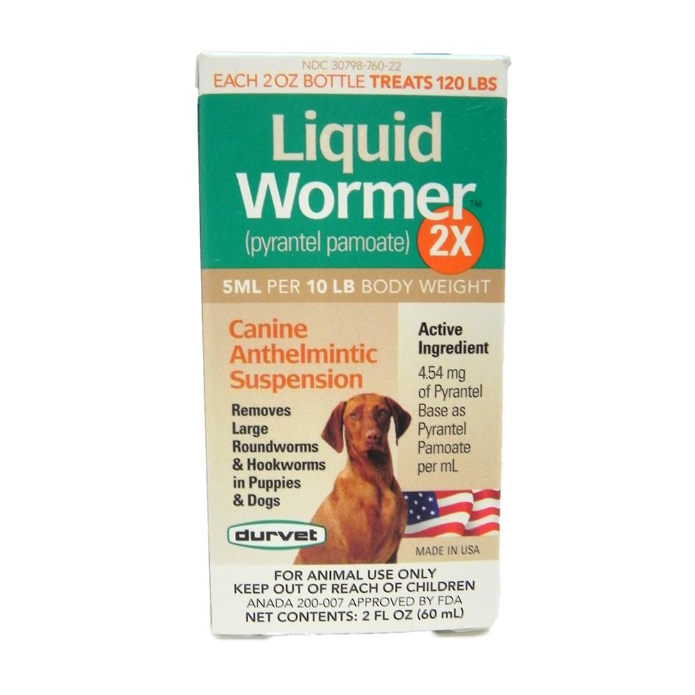 Durvet Liquid Dog Wormer 2X for Roundworms