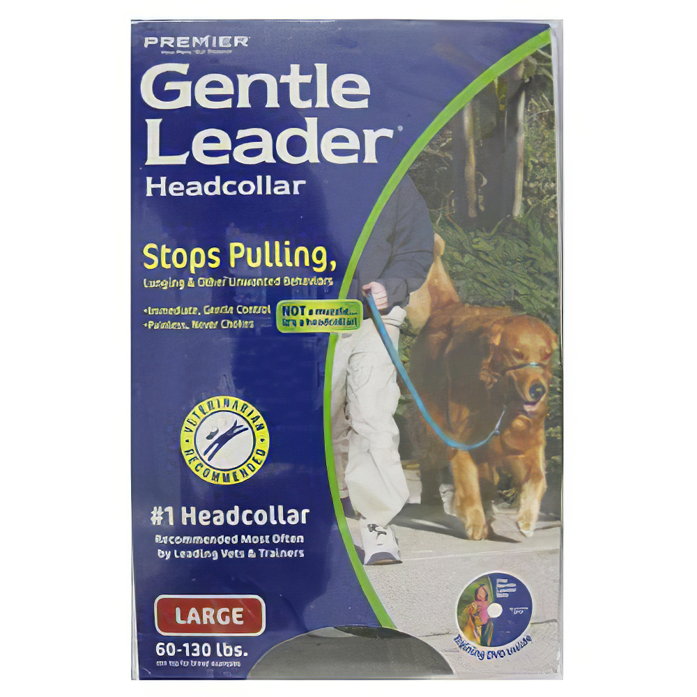 Premier Gentle Leader Dog Head Collar Large Black