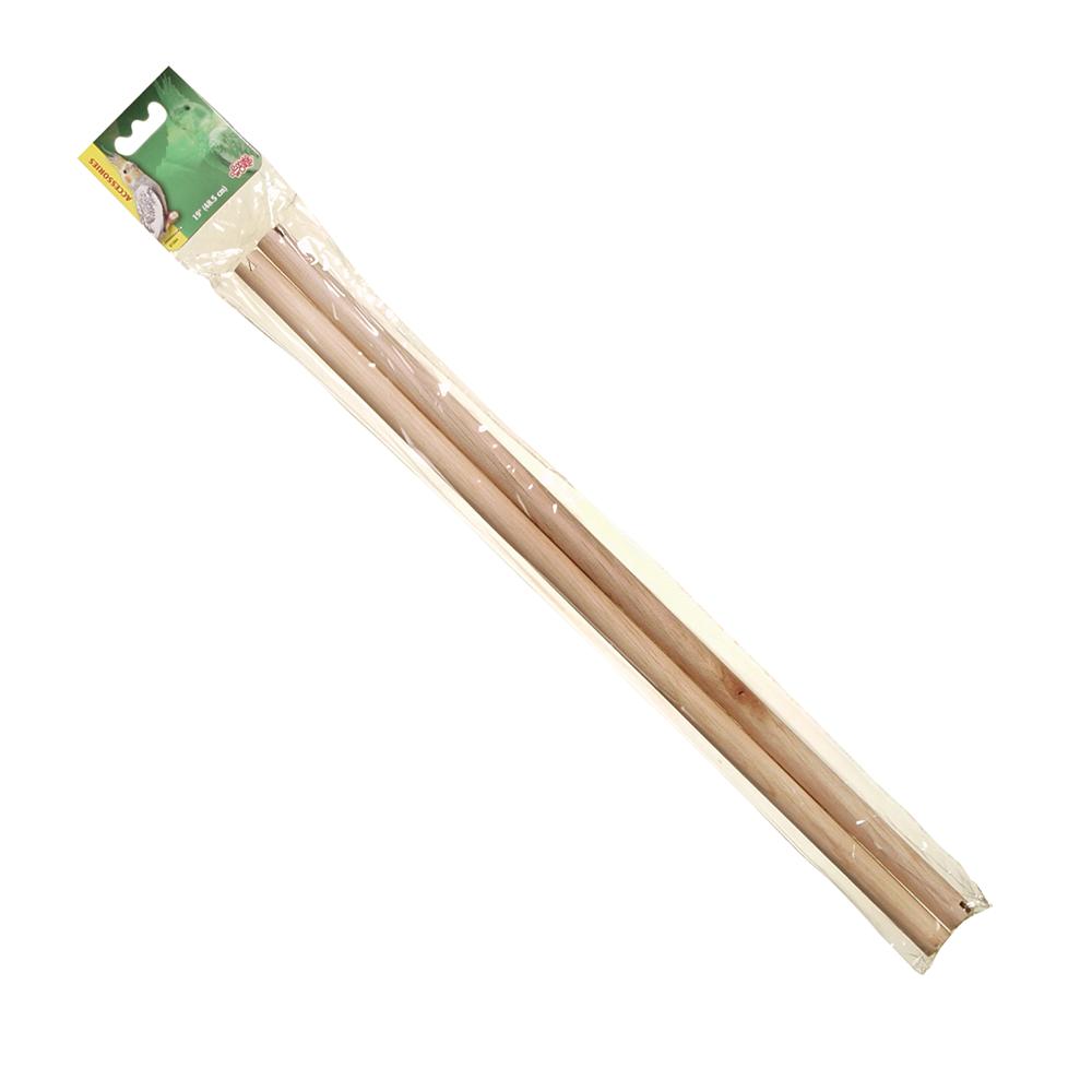Wood Perch 19-inches Long x 19mm Dia.