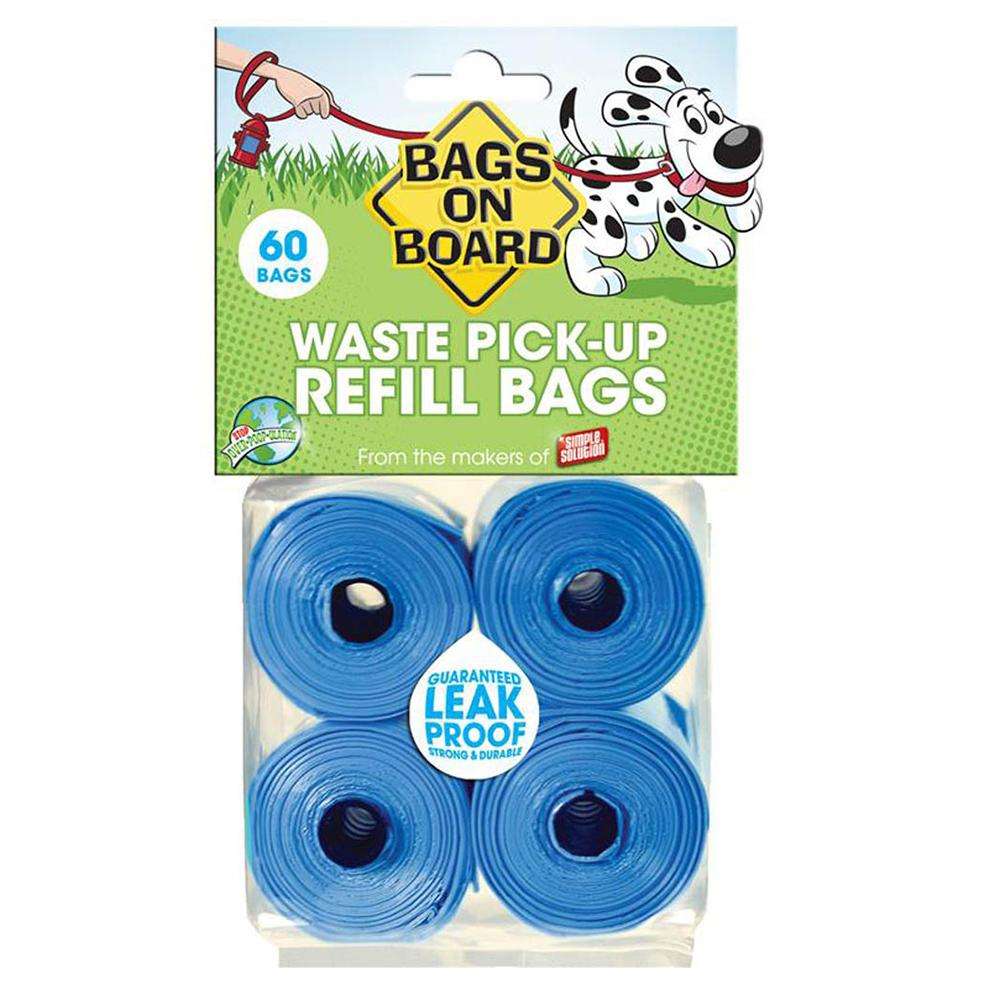 Bags On Board 4 Pack Doggy Waste Clean-up Bags Refill