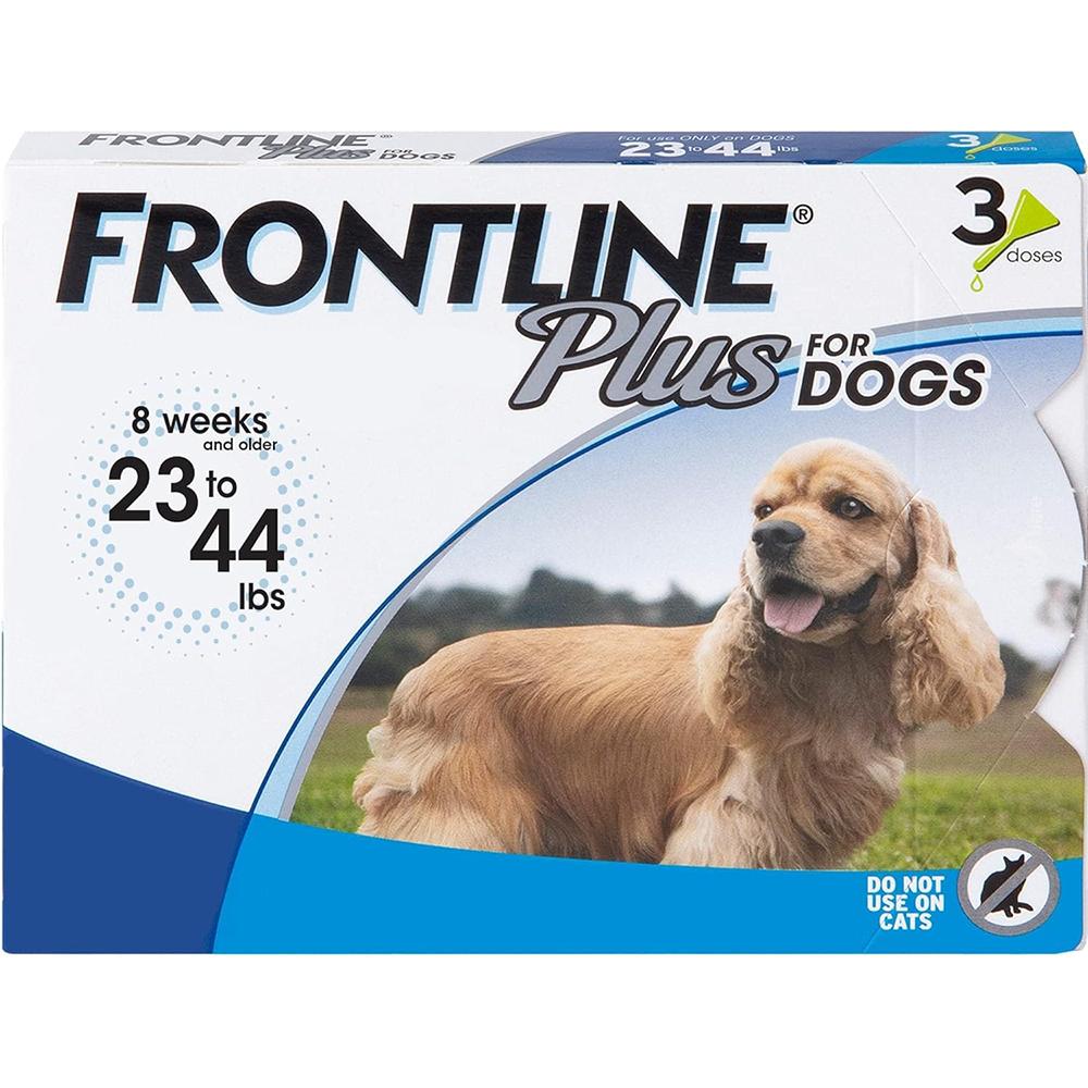Frontline PLUS Dog 23-44 lb 3 pack Flea and Tick Treatment