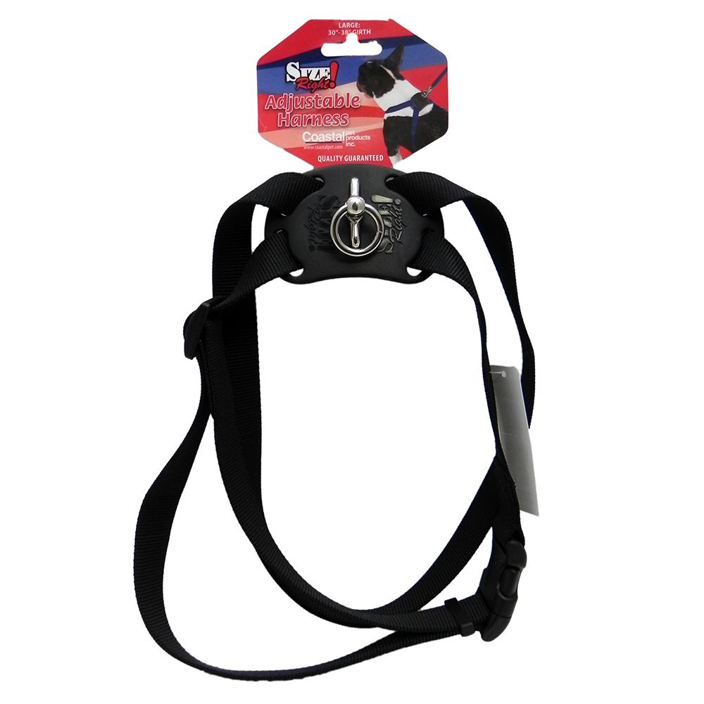 Nylon Dog Harness Size Right Large Black
