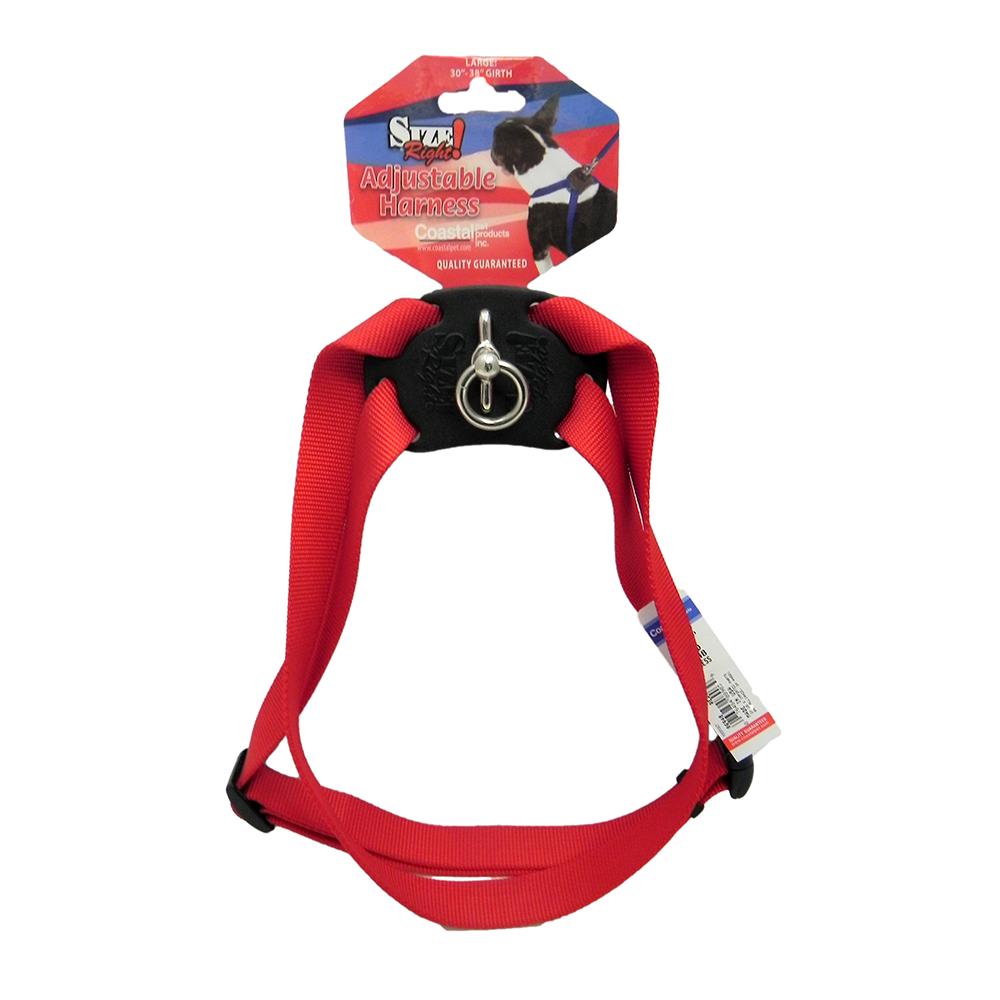 Nylon Dog Harness Size Right Large Red