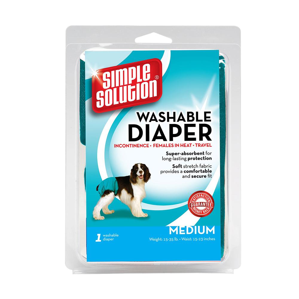 Simple Solution Washable Dog Diaper Medium 15-35Lbs