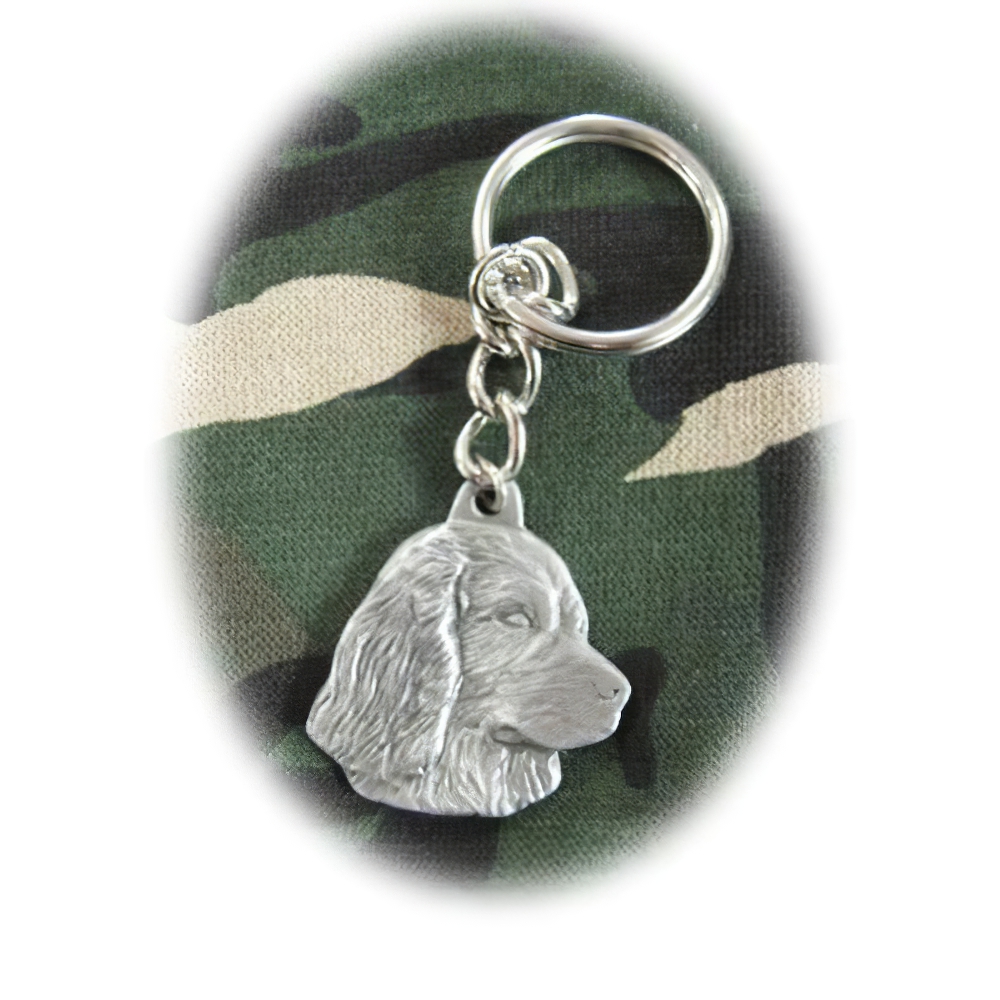 Pewter Key Chain I Love My Boykin Spaniel