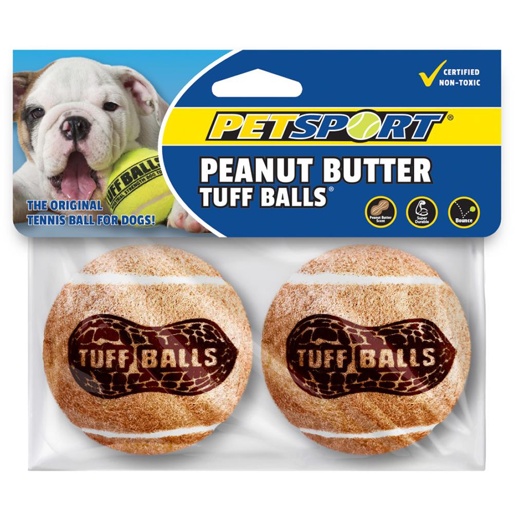 Tuff Balls Peanut Butter Flavored 2pk Dog Toy