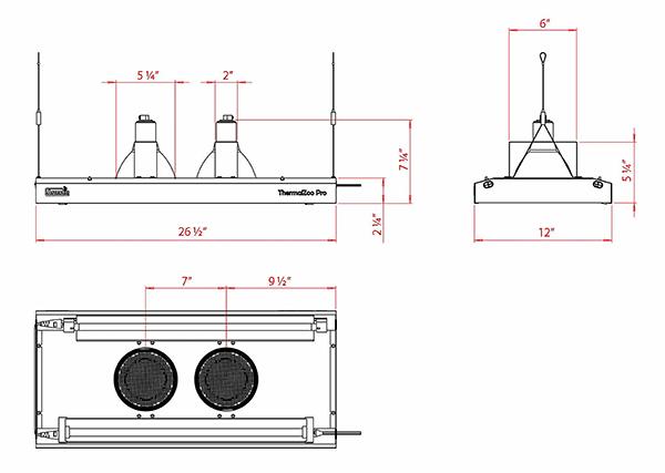 ThermalZoo Pro 
fixture measurements