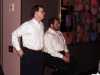 A couple of the
'Wise Guys,' sponsors of the Tuesday night party