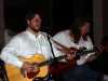 Carl Franklin
and David McCarter entertain party goers