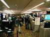 One aisle of
the exhibitors section