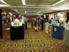 One aisle of
the exhibitors section